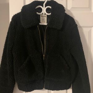 GARAGE TEDDY COAT BLACK
